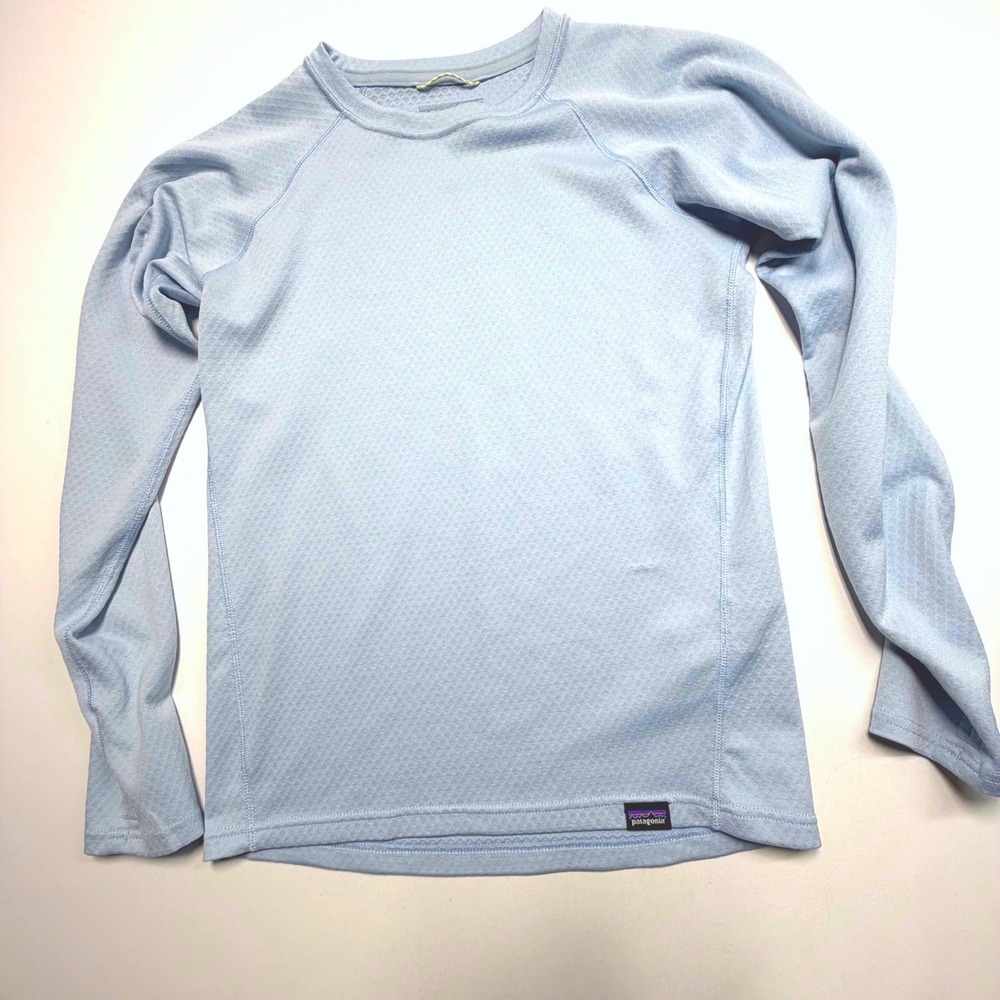 Patagonia Capilene Cool Daily Shirt Kids L Blue Long Sleeve